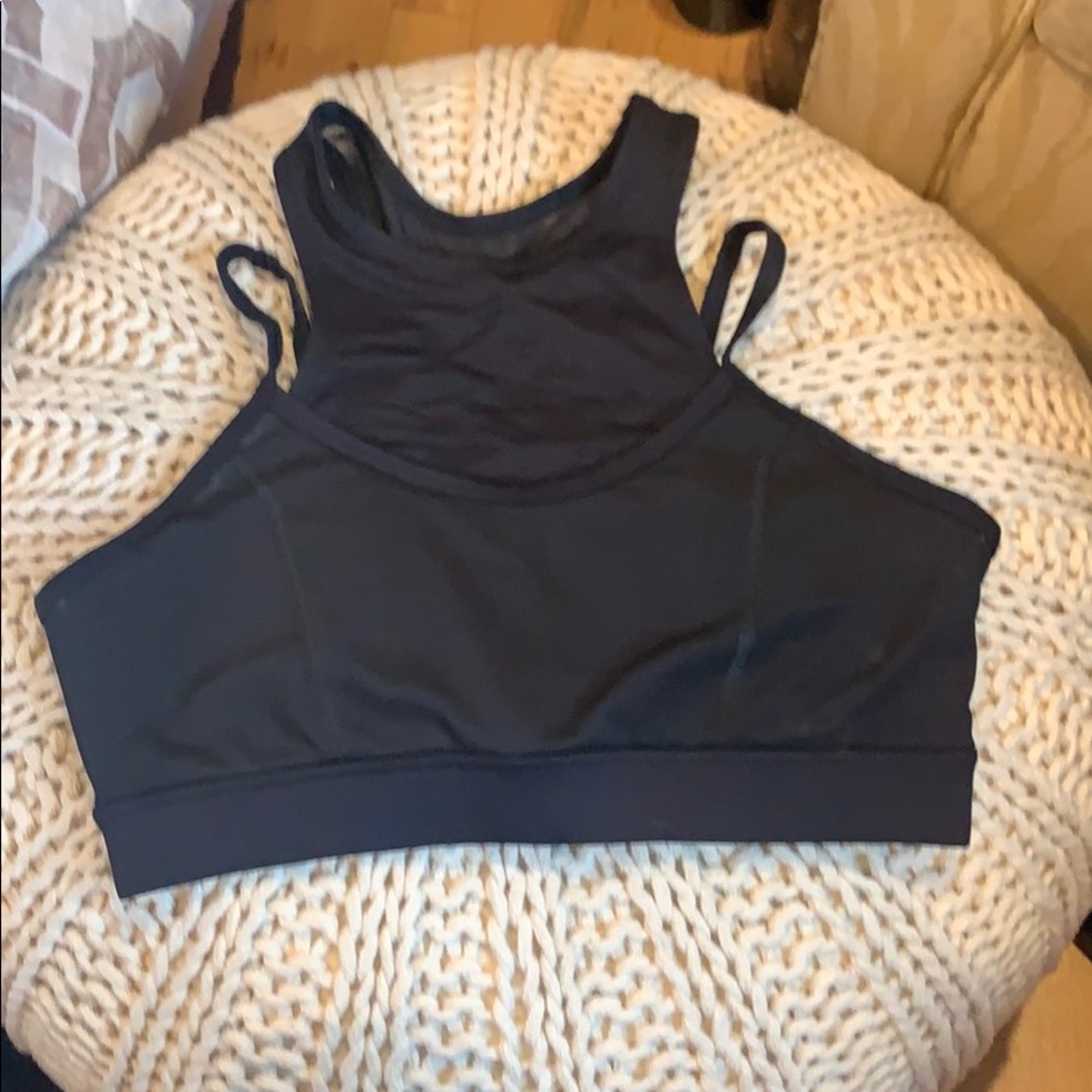 Black mesh sports Bra
